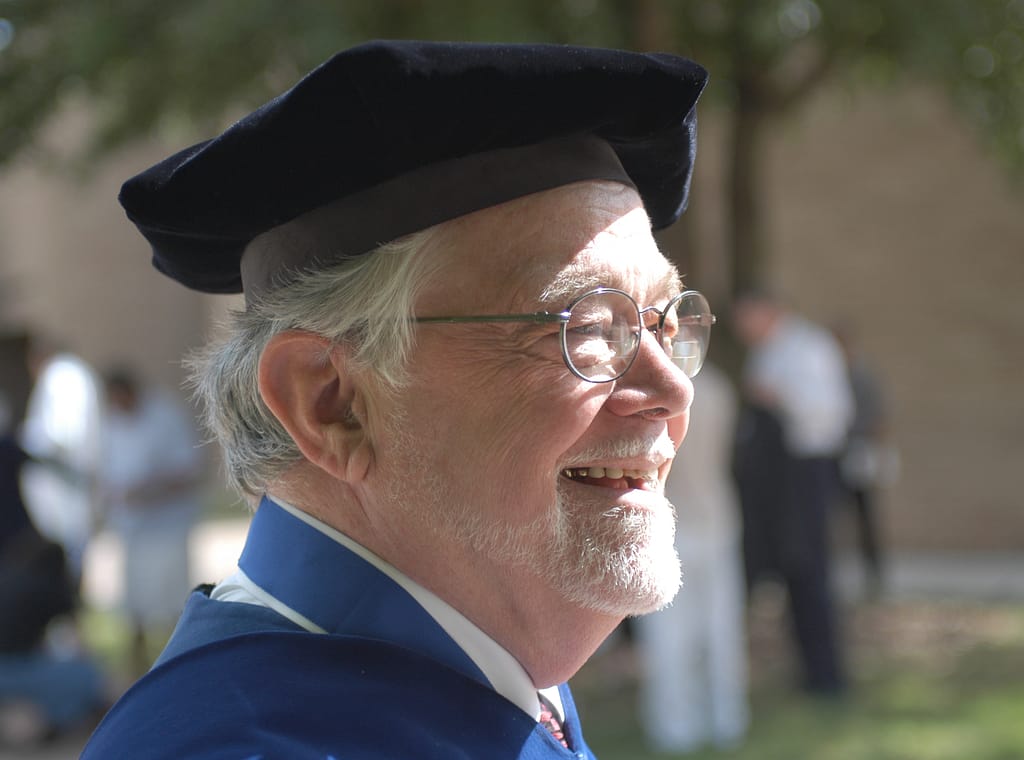 At May Commencement in 1987, Dr. Charlie Marler was named ACU’s Outstanding Teacher of the Year.