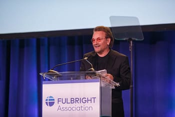 Bono at Fulbright Prize