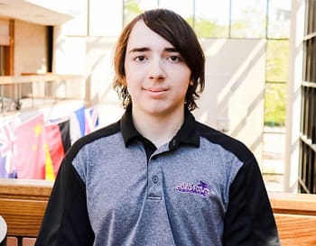 Brendan Gipson, sophomore computer science major from Owasso, Oklahoma, interned in the Information Technology Department at Cherokee Nation Businesses this past summer.