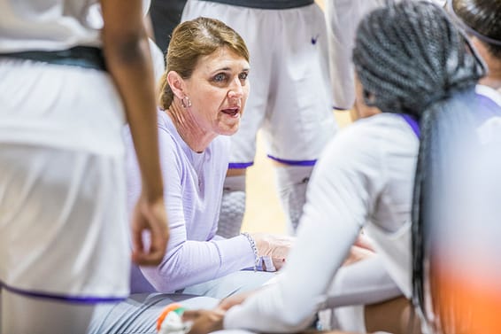 ACU women’s basketball head coach Julie Goodenough 