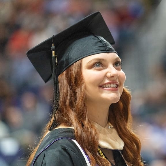 Student at Commencement