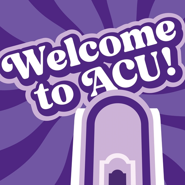 Graphic for the new "Welcome to ACU" podcast.