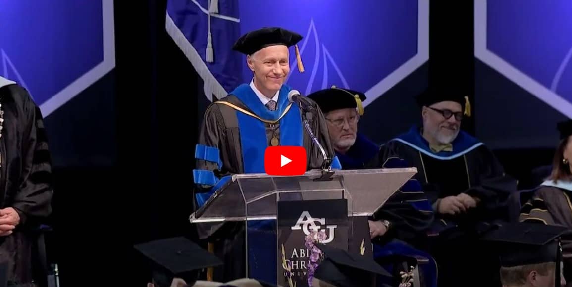 Video showing the hooding ceremony for ACU undergraduates